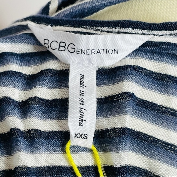 BCBGeneration Stripe Open Back Cutout Swing Dress - Picture 7 of 9